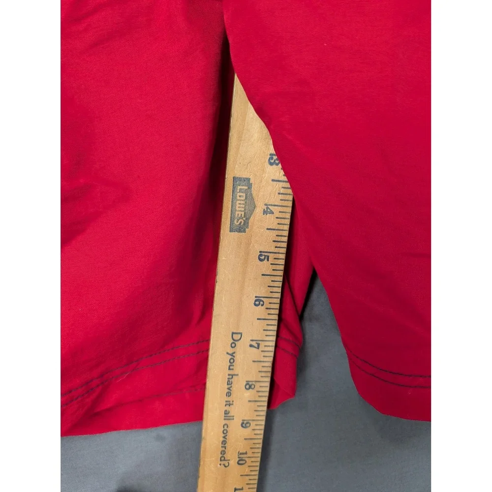 Nautica Mens Red Nylon Cargo Swim Trunks Shorts 38W 6255